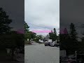 温泉地での朝。