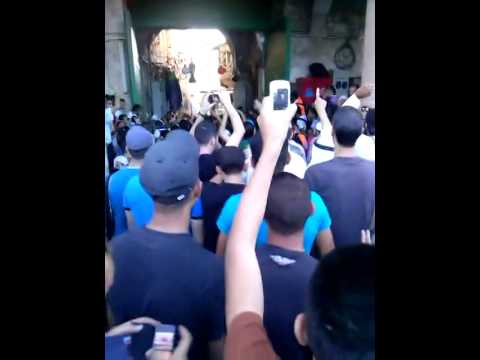 بالتكبير فتح المرابطون ابواب المسجد الاقصى 24 7 2014