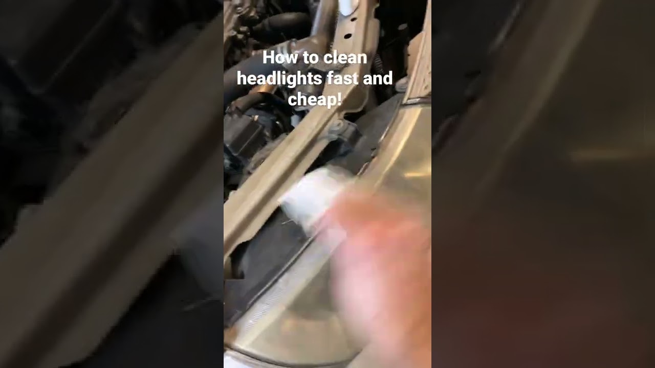 How to clean headlights for cheap!