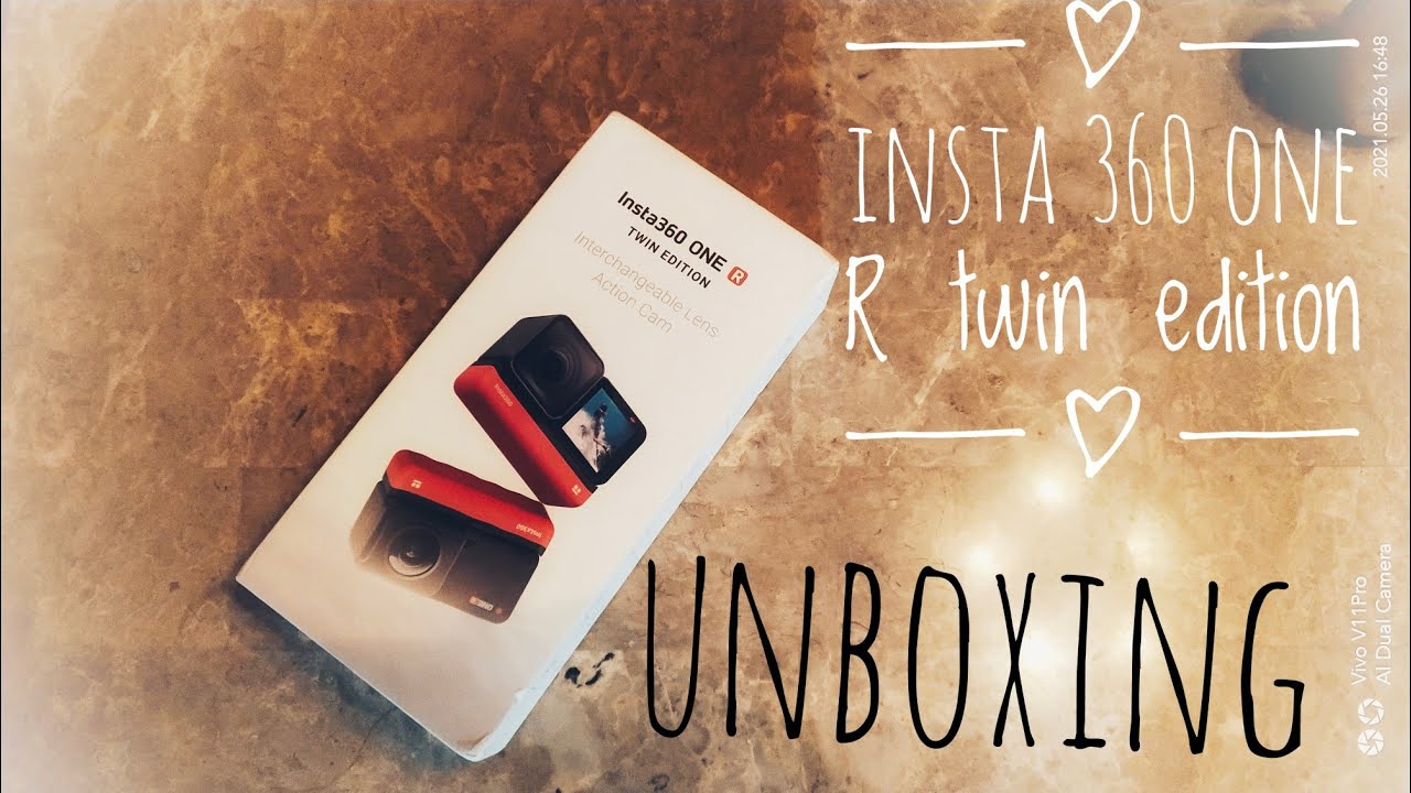Unboxing Insta 360 ONE R twin edition #Insta #Insta 360 one r twin edition #unboxing #pocketcamera
