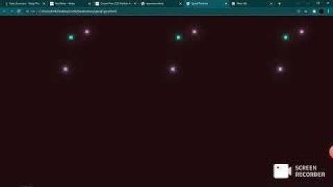 Pure CSS animation of particles.