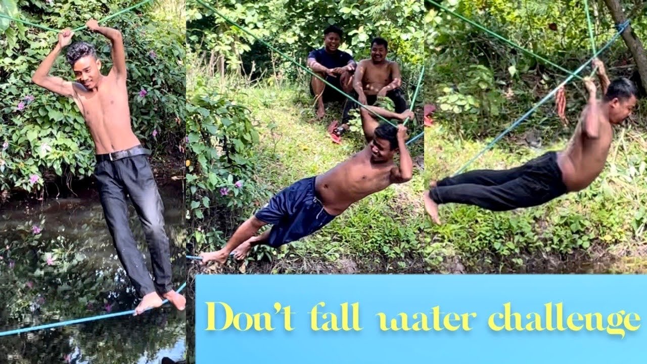Don’t fall into the water 💦 challenge