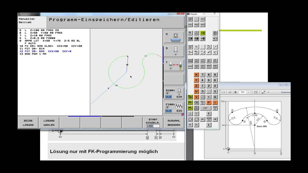 Fk Programmierung Freie Konturen Einfach Programmieren Youtube