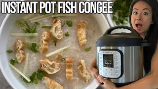 🐟 Instant Pot Fish Congee Recipe (Pressure Cooker) w/ My Favorite Toppings 魚片粥 | Rack of Lam