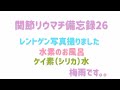 関節リウマチ備忘録26 レントゲン撮影　水素のお風呂　ケイ素（シリカ）水
