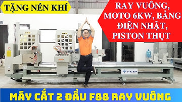 SỐC! Máy Cắt Nhôm 2 Đầu 08s (F88) Ray Vuông Giá Rẻ | Việt Cận 0975.918.426