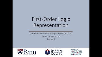 Lecture 6: First Order Logic - Representation