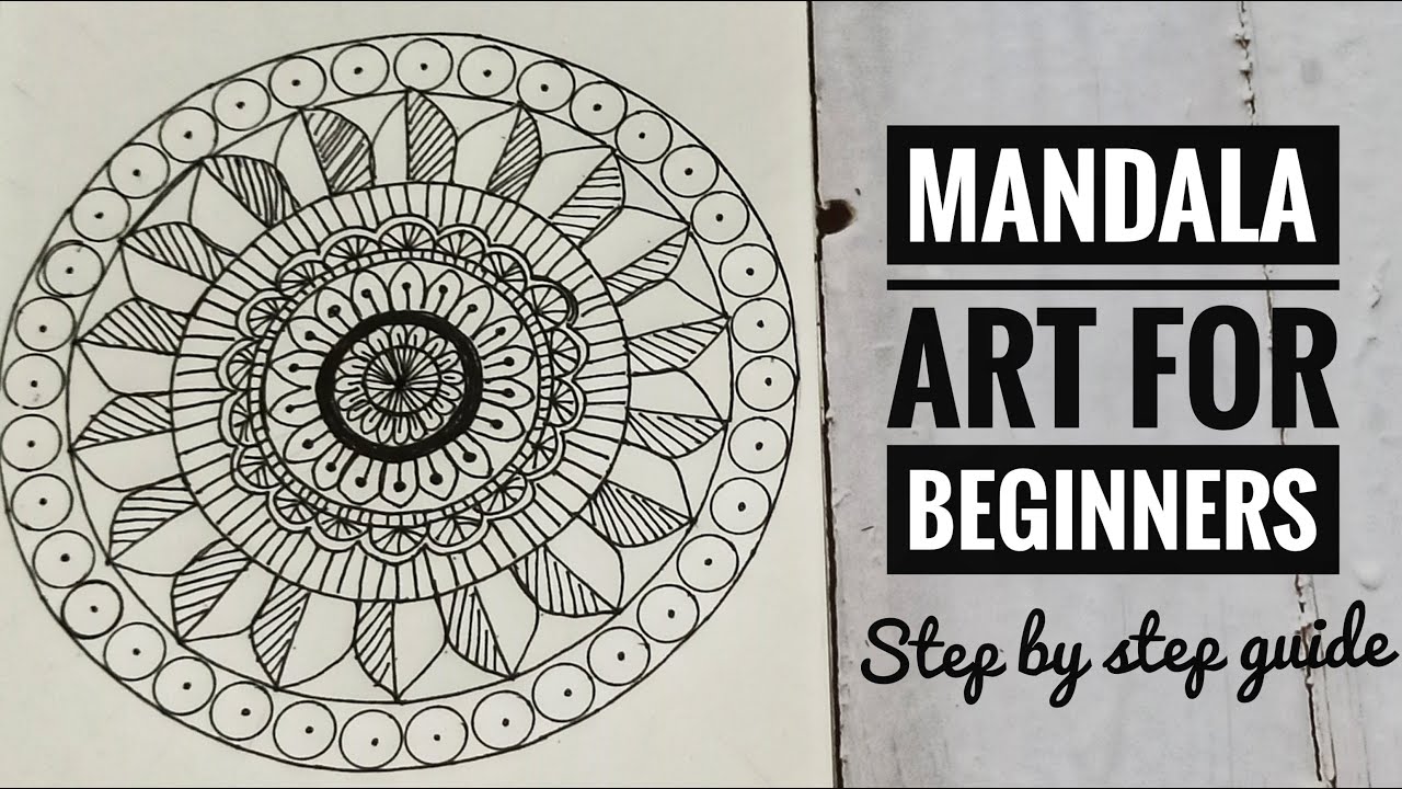Mandala art for beginners | Step by step guide - YouTube
