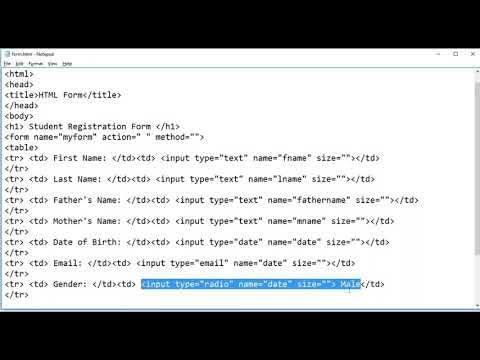 How to create a simple form using HTML - YouTube