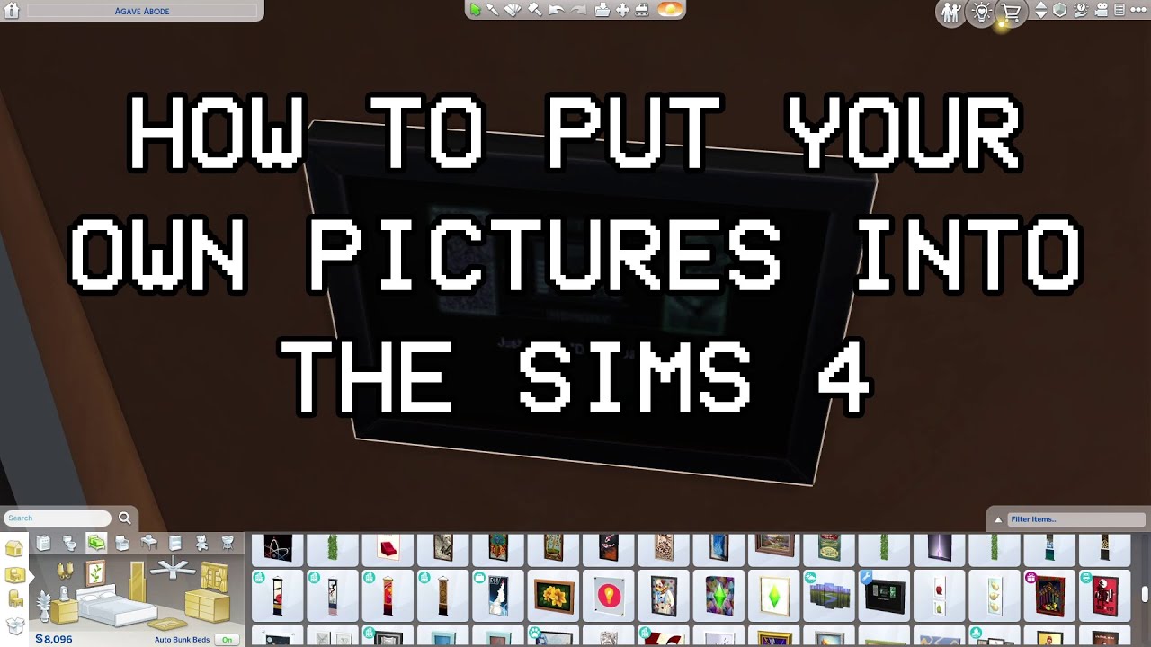 How to Put Your Own Pictures into The Sims 4 - YouTube