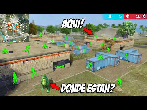 ESCONDITE en TODO el MAPA! 😂 *muy facil* MOMENTOS GRACIOSOS FREE FIRE