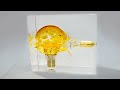 Bullet Through Electric Bulb- Slow Motion Epoxy Resin Art /Diorama