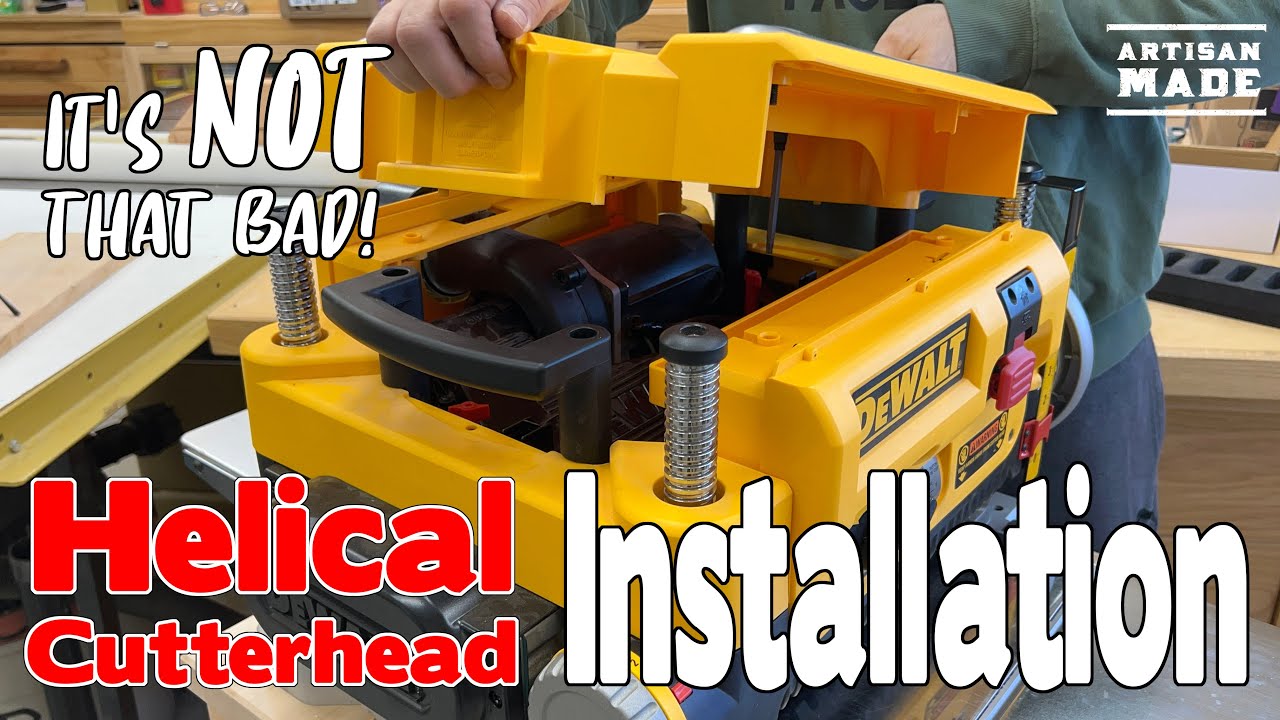 How to Install a Helical Cutterhead in the Dewalt 735 Planer - A Step ...