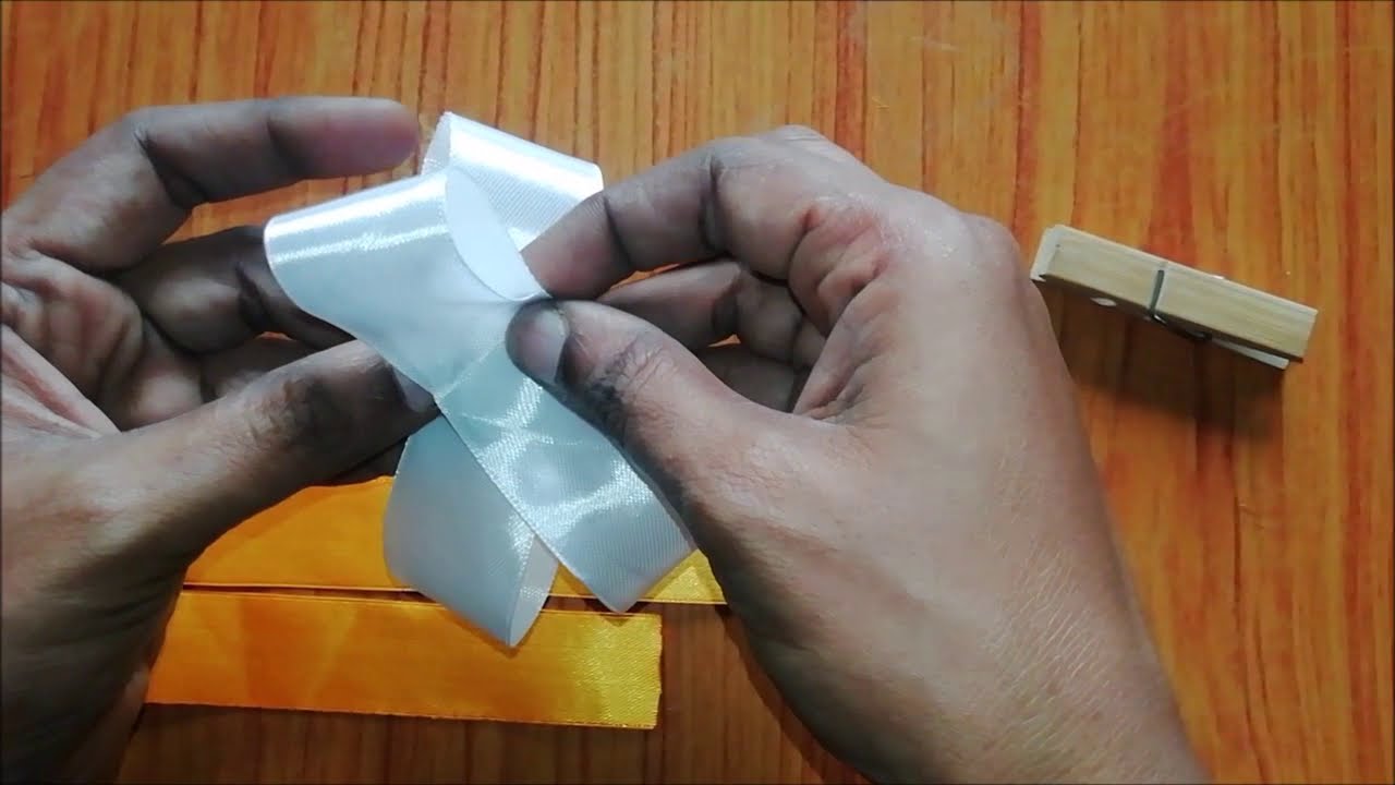 Amazing Ribbon Bow | Simple Ribbon Work Beautiful | Satin Ribbon Bow ...