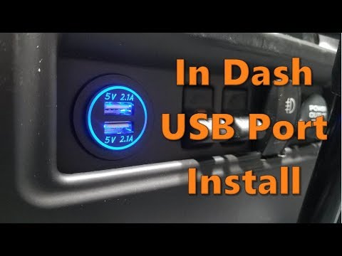 In Dash USB Port Install - YouTube