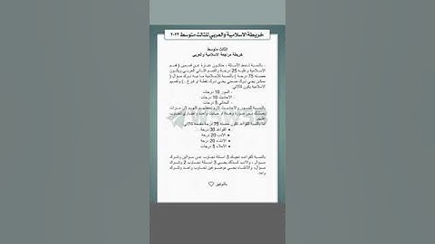 خريطة اسئلة التربية الإسلامية واللغة العربية في امتحان الوزاري لمرحلة الثالث متوسط..تحفيزات
