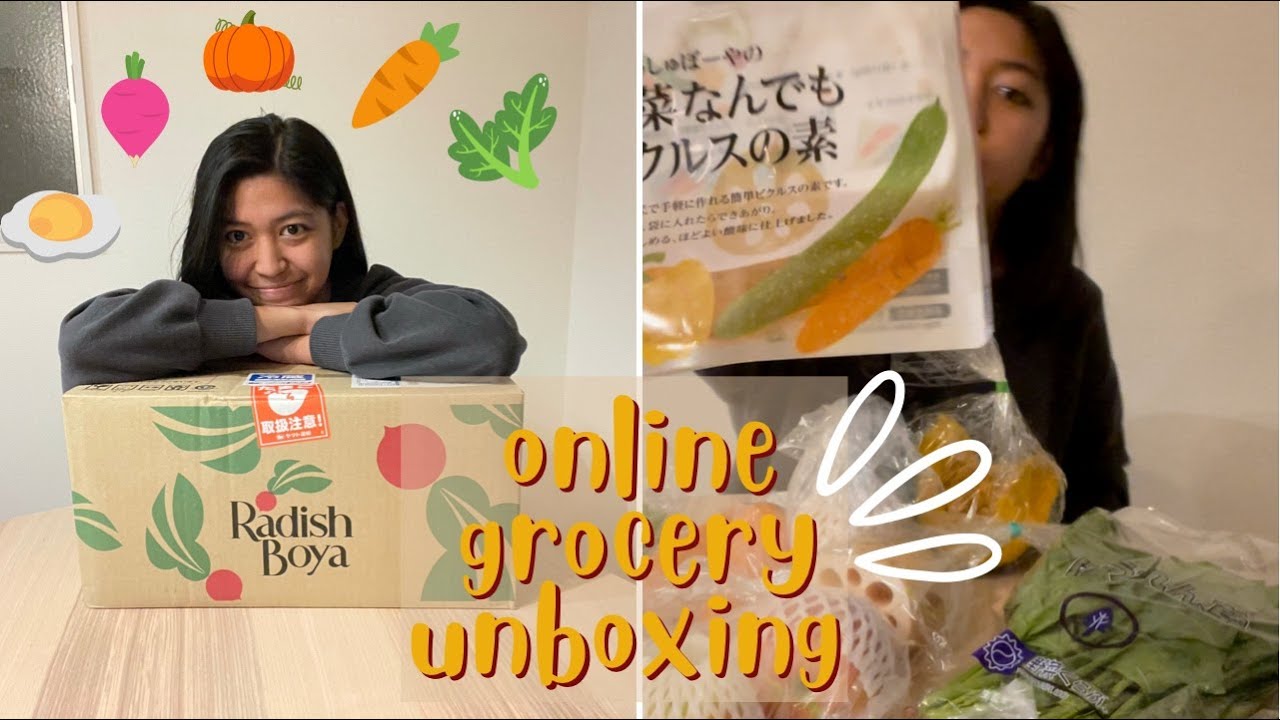 Japanese online grocery unboxing starter pack YouTube