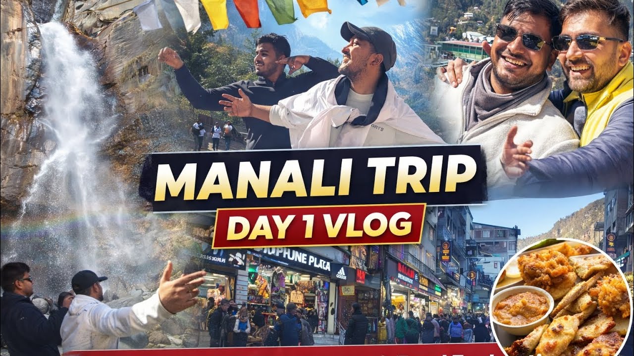 MANALI TRIP DAY 1 🌄 | Jugni Waterfall 💦 | Vicky Badmosh ki driving☠️ | @Civilogger 