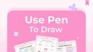 09 Use Pen to Draw #digitalplanner #planner #canvatutorial #study