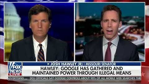 Josh Hawley Discusses Big Tech Censorship with Tucker Carlson