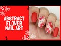 Abstract Flower Nail Art: Perfect For Spring!