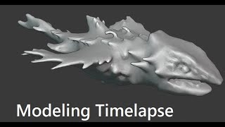 BarotraumaVR - Creating Coelanth in Blender (Timelapse)