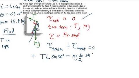 Torque & Rotational Equilibrium - Problem #5