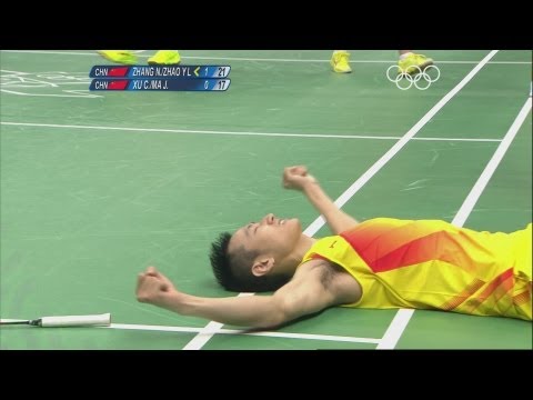 Zhang & Zhao (CHN) Win Mixed Doubles Badminton Gold - London 2012 Olympics