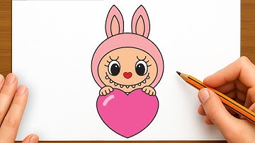 How To Draw Dada Labubu Have A Seat | The Monsters   Pop Mart | Easy Drawing Tutorial and Idea