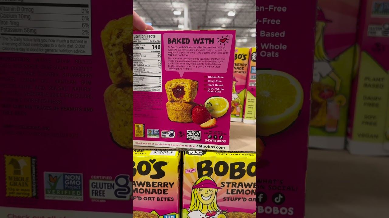 Bobo’s Stuff’d Bites Strawberry Lemonade (