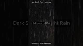 This Night Rain Silences Your Mind in 60 Seconds 🌙 Rain Therapy No Ads Pure ASMR