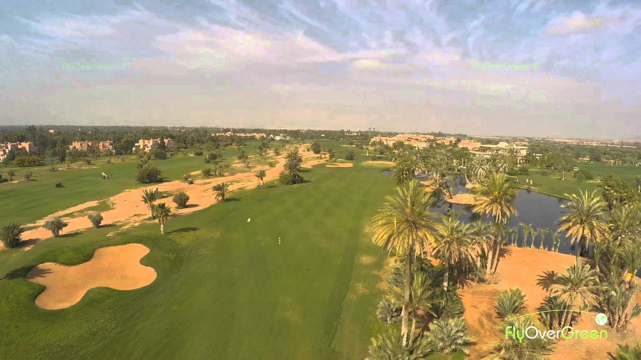 PalmGolf Marrakech Palmeraie - drone aerial video - Jbilettes - Atlas ...