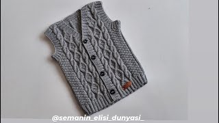 Baklava Dilimli Burgulu Çift Pirinç Modeli Ve Yaka Yelek Yapımı