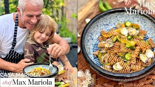 PASTA with CLAMS AND ZUCCHINI - VERY EASY First Course !!! - Recipe by Chef Max Mariola