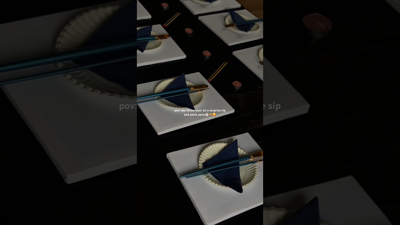 Your sign to host a sip and paint party for your sibling🎨🎂 