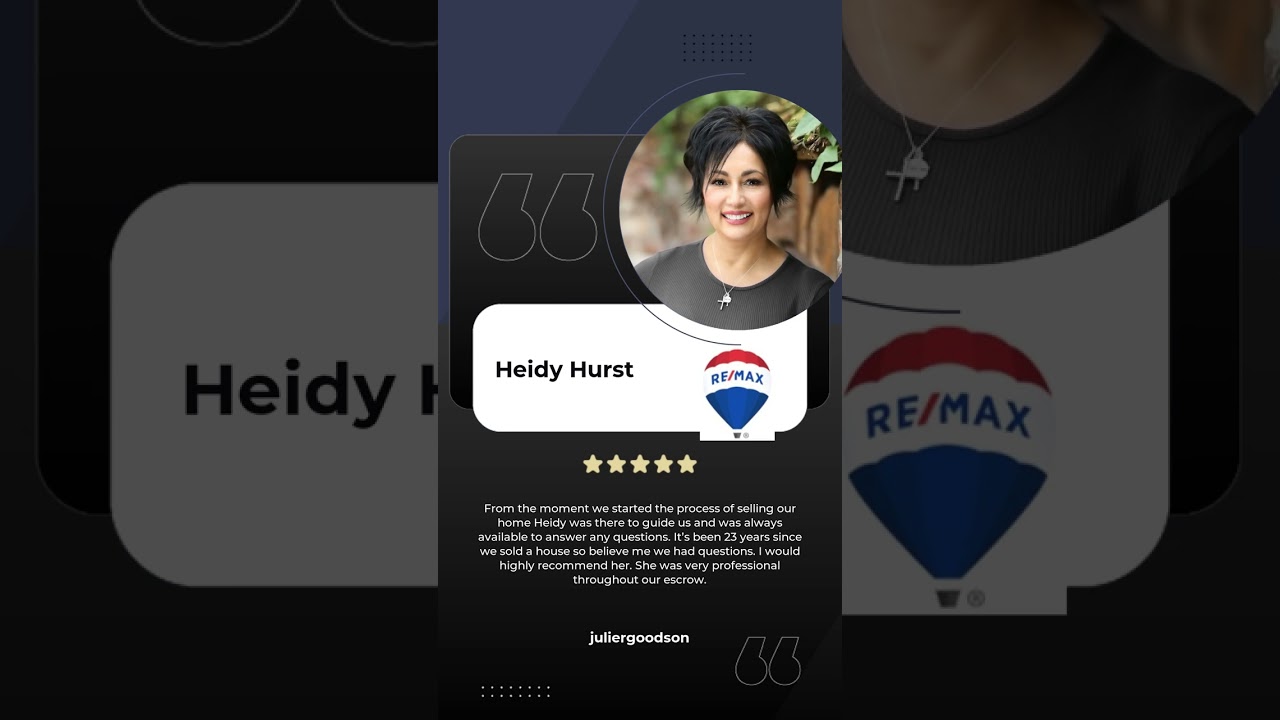 From the moment we started the process of selling our home Heidy was there to guide us and was alway