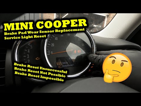 Mini Cooper D Reset Service Light F55 (F56 & F57) & Mini Brake Sensor Replacement [DiY How To]