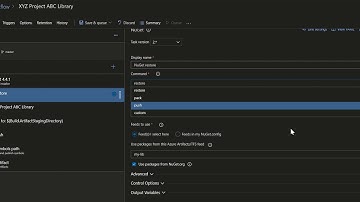 Creation of build pipeline on Azure Devops for  Net framework projects