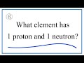 Atomic Number and Isotopes of Hydrogen