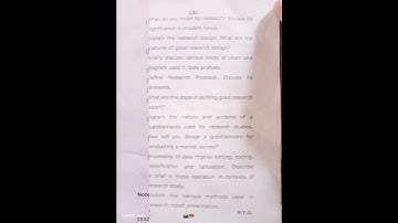 BBA - 4 Sem / Research Methodology Paper (NEP)