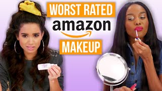 Testing Amazons Worst Rated Makeup Beauty Break