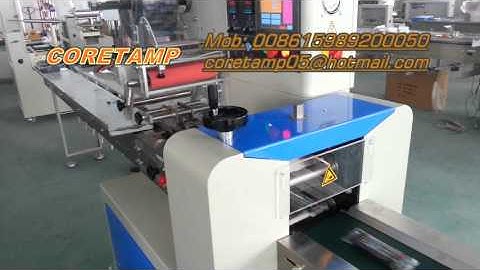 Horizontal flow wrapping machine for ice cream candy