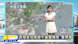 20150622中天新聞 還是熱!西部高溫34-35度東部32度