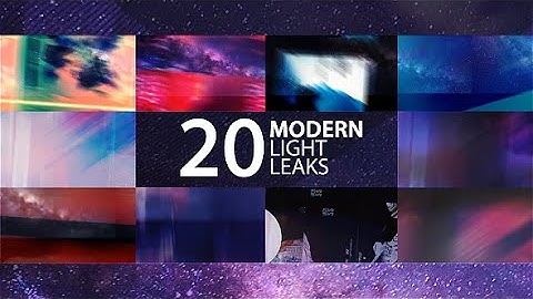 After Effects Template: Abstract Modern Light Leaks
