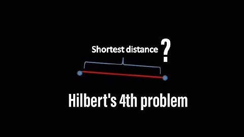 Is straight line the shortest distance between two points? | Hilbert