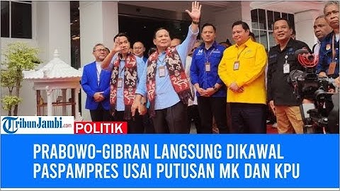Prabowo Gibran Langsung Dikawal Paspampres Usai Putusan MK dan KPU