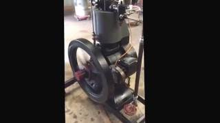 Myrick Eclipse 5 HP forge blower hit and miss engine- first run
