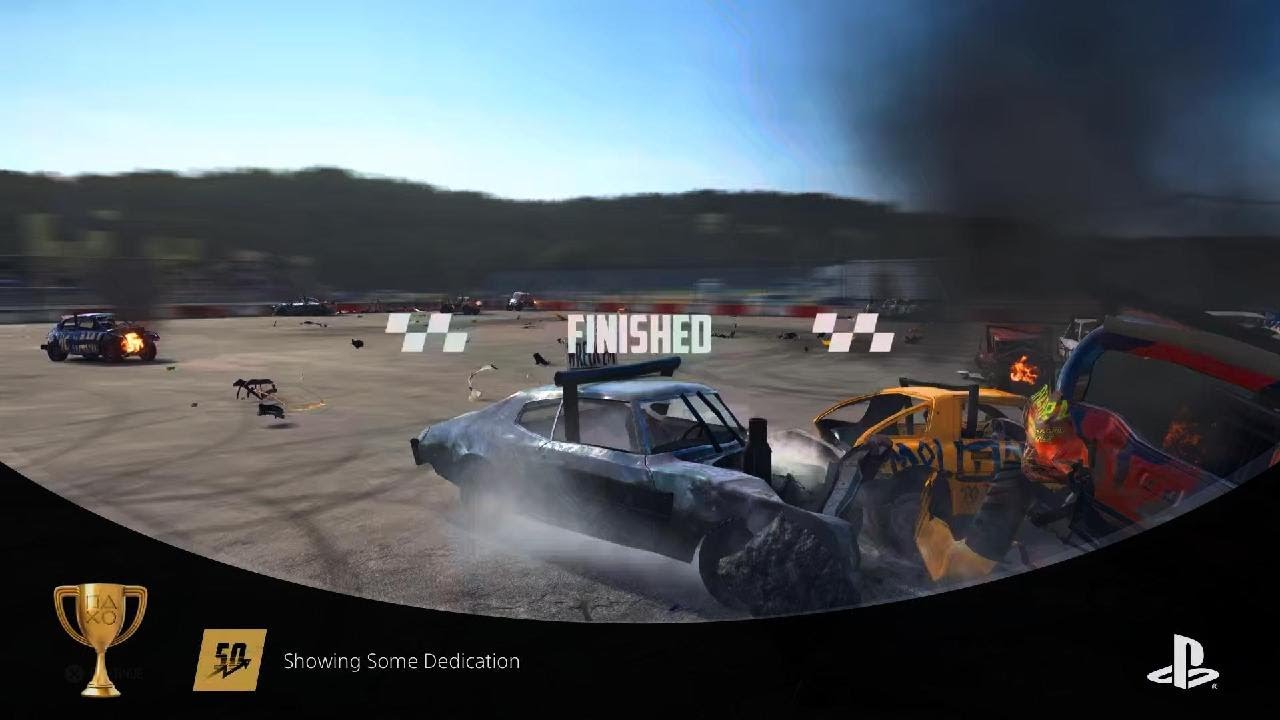 Wreckfest | Showing Some Dedication Trophy - YouTube