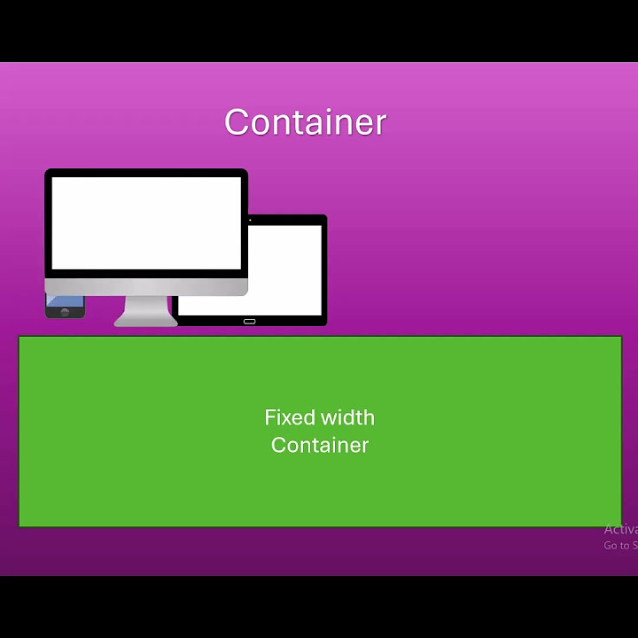 What is fixed width and full width container fluid in bootstrap tamil