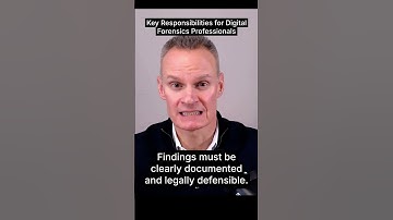 Key Responsibilities for Digital Forensics Professionals #digitalforensics #cybersecurity #veteran